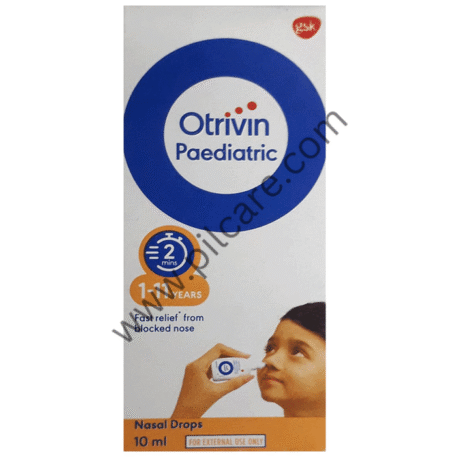 Otrivin Paediatric 0.05% w/v Nasal Drops for Fast Relief from Blocked Nose