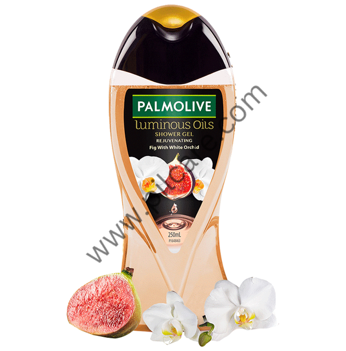 Palmolive Rejuvenating Fig Oil with White Orchid Luminous Oils Shower Gel