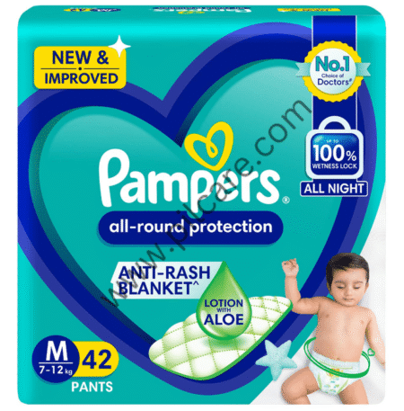 Pampers All-Round Protection Anti Rash Blanket Diaper Lotion with Aloe Vera Medium