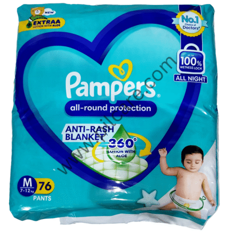 Pampers All-round Protection Anti Rash Diaper with Aloevera Medium