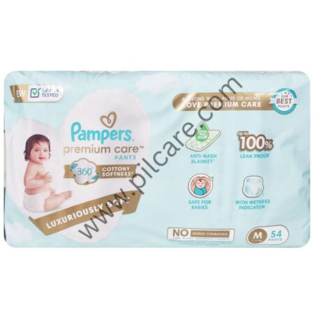 Pampers Premium Care Pants with Aloe Vera & Cotton-Like Softness | Size Medium