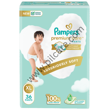 Pampers Premium Care Pants with Aloe Vera & Cotton-Like Softness | Size XL