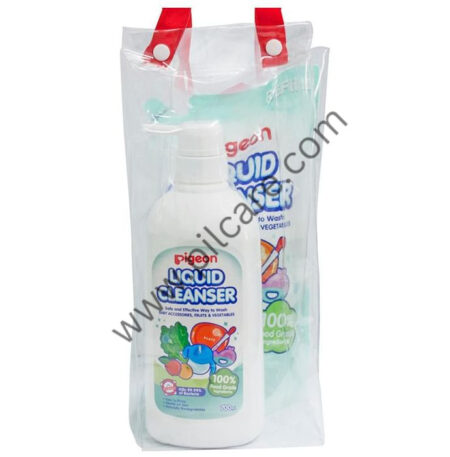 Pigeon Combo Pack of Liquid Cleanser Bottle 700ml & Liquid Cleanser Refill Pack 650ml