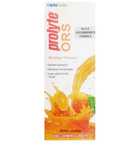 Prolyte ORS Ready To Drink for Body Fluid & Electrolyte Replenishment | For Stomach Care & Dehydration | Flavour Orange