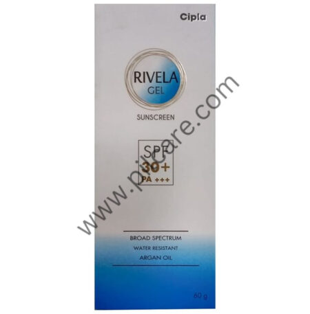 Rivela Sunscreen Gel SPF 30+ PA+++ with Argan Oil | UVA/UVB Protection | Water-Resistant