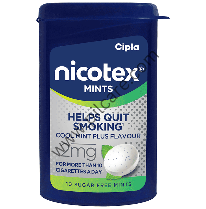 Nicotex 2mg Mints Sugar Free Cool Mint Plus