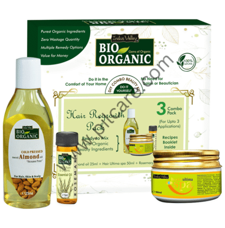 Indus Valley Bio Organic Hair Regrowth Pack DIY Combo Beauty Kit