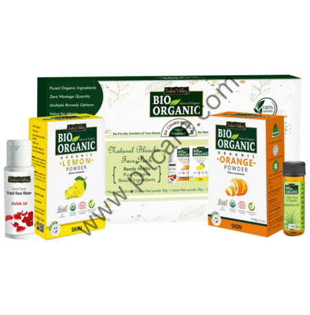 Indus Valley Bio Organic Natural Bleaching Face Pack DIY Combo Beauty Kit
