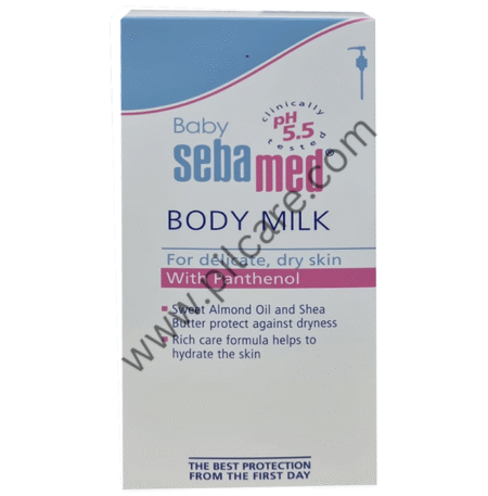 Sebamed Baby Body Milk Lotion|pH 5.5|Ideal for Dry skin|Daily Moisturisation