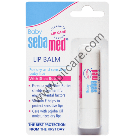Sebamed Baby Lip Balm|Soft Baby Lips|With Shea butter, Jojoba Oil & Beeswax|
