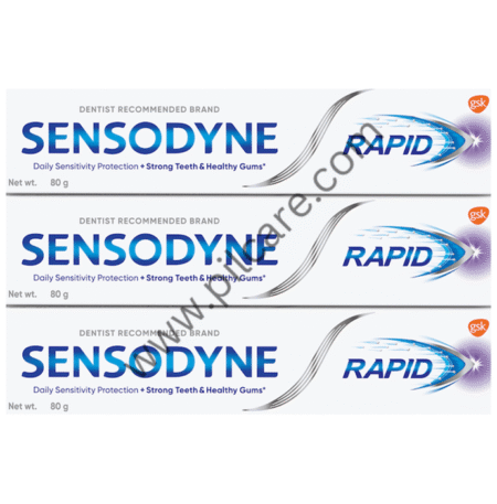 Sensodyne Rapid Toothpaste (80gm Each)