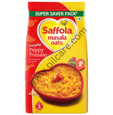 Saffola Masala Oats with High Fibre & Protein | Flavour Peppy Tomato