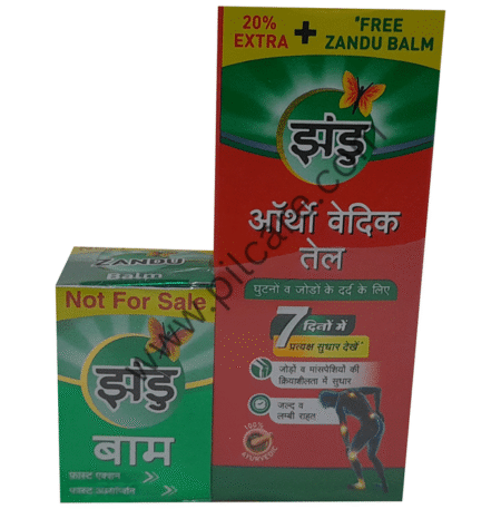 Zandu Ortho Vedic Knee & Joint Pain Oil with Free Zandu Balm
