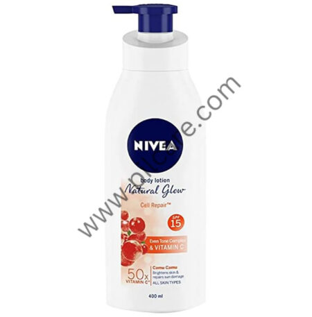 Nivea Natural Glow Cell Repair Body Lotion for Deep Moisture Care | SPF 15 For All Skin Type