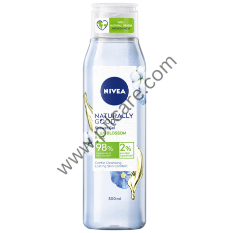 Nivea Naturally Good Shower Gel Plum Blossom & Oil