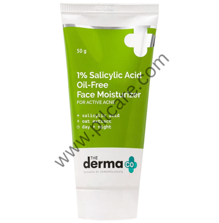 The Derma Co 1% Salicylic Acid Oil-Free Moisturizer | For Active Acne