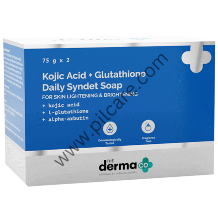 The Derma Co Kojic Acid + Glutathione Daily Syndet Soap (75gm Each)