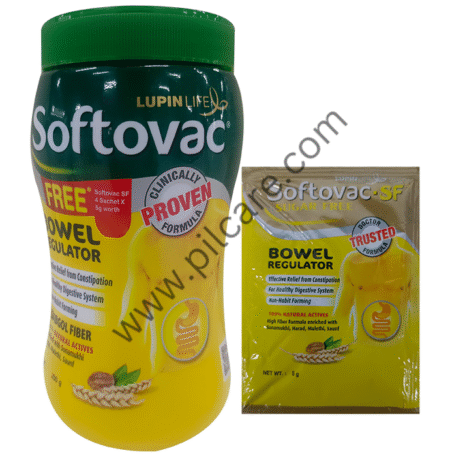 Softovac Bowel Regulator for Effective Relief from Constipation Powder Softovac-F Sugar 5 gm Sachet Free