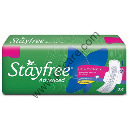 Stayfree Advanced Ultra-Comfort Sanitary Pads with Wings | Size XL
