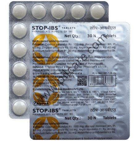 Stop-Ibs Tablet | Supports Digestive Health & Bowel Movement