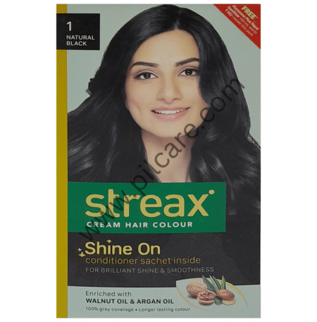 Streax Cream Hair Colour Natural Black