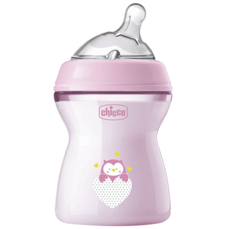 Chicco Natural Feeling 2M+ Feeding Bottle Pink