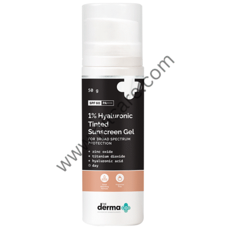 The Derma Co 1% Hyaluronic Tinted Sunscreen SPF 60 PA++++