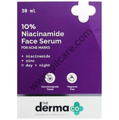 The Derma Co 10% Niacinamide Face Serum with Zinc & Vitamin B3 | For Acne Marks