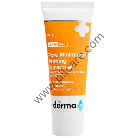 The Derma Co Minimizing Priming Sunscreen Cream SPF 50 PA+++