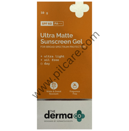 The Derma Co Ultra Matte Sunscreen Gel SPF 60 PA+++ | Oil-Free