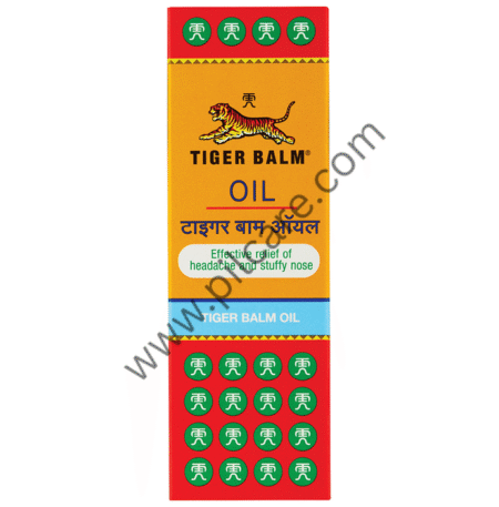 Tiger Balm Oil (28ml Each) | Effective Relief from Headache, Stuffy Nose, Travel Sickness, Dizziness and Insect Bites | Ayurvedic Pain Relief Oil