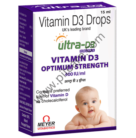 Ultra 400IU Vitamin D3 (Cholecalciferol) | For Strength | Oral Drops Delicious Pineapple