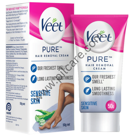 Veet Pure Hair Removal Cream for Women | No Ammonia Smell | For Sensitive Skin