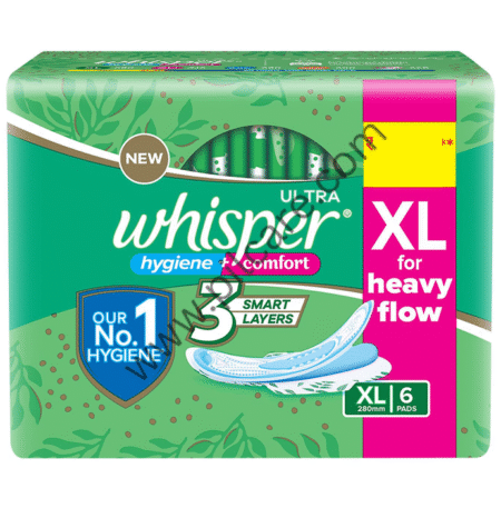Whisper Ultra Hygiene + Comfort Sanitary Pads XL