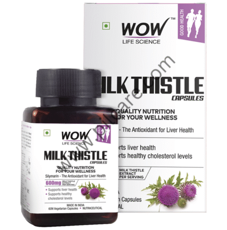 WOW Life Science Milk Thistle Vegetarian Capsule