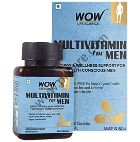 WOW Life Science Multivitamin for Men Vegetarian Capsule