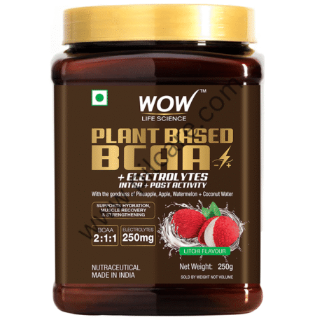 WOW Life Science Plant Based BCAA Powder Litchi