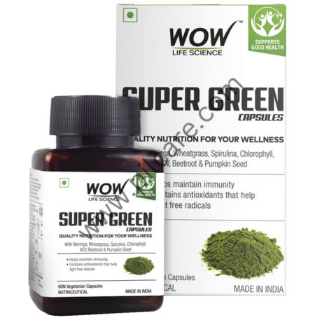 WOW Life Science Super Green Vegetarian Capsule