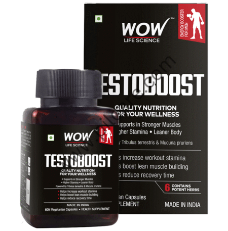 WOW Life Science Testoboost Vegetarian Capsule