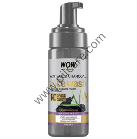 WOW Skin Science Activated Charcoal Foaming Face Wash