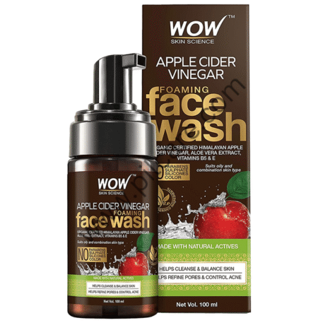 WOW Skin Science Apple Cider Vinegar Foaming Face Wash