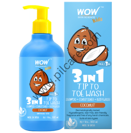WOW Skin Science Kids 3 in 1 Tip to Toe Wash Coconut
