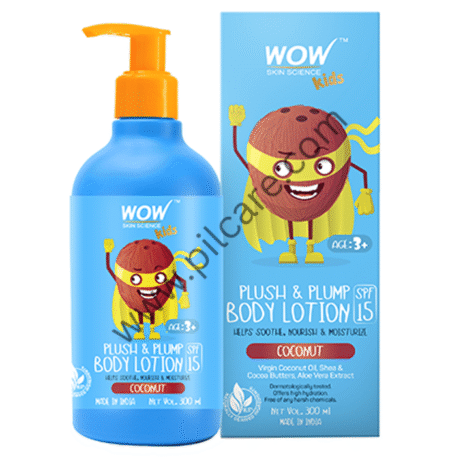WOW Skin Science Kids Plush & Plump Body Lotion Spf15 Coconut