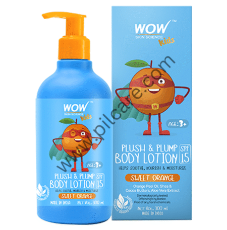 WOW Skin Science Kids Plush & Plump Body Lotion Spf15 Sweet Orange