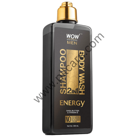 WOW Skin Science Men Energy 2 In 1 Shampoo + Body Wash