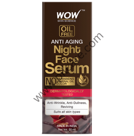 WOW Skin Science Oil Free Anti Aging Night Face Serum