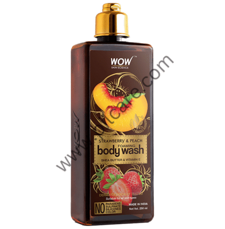 WOW Skin Science Strawberry & Peach Foaming Body Wash