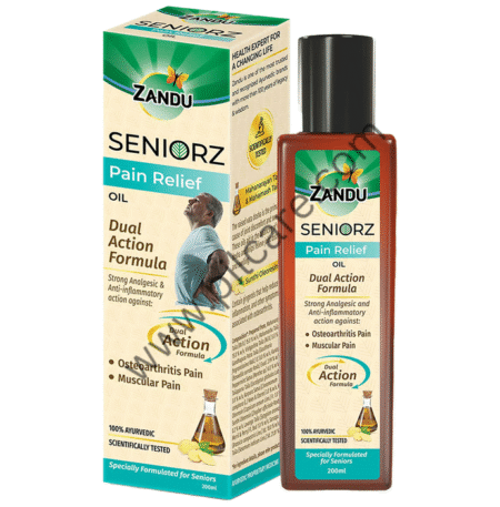 Zandu Seniorz Pain Relief Oil | 100% Ayurvedic & Natural | Helps Reduce Joint & Muscular Pain | Long Lasting Relief from Knee, Neck, Back, Shoulder, Wrist Pain