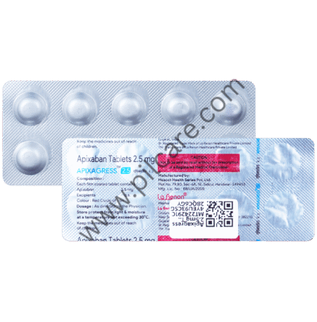 Apixagress 2.5mg Tablet