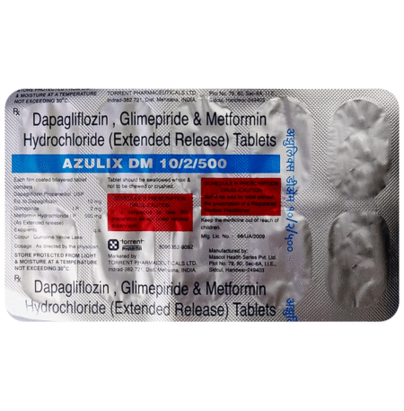 Azulix DM 10mg/2mg/500mg Tablet